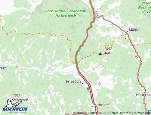 MICHELIN Dürnstein in der Steiermark map - ViaMichelin