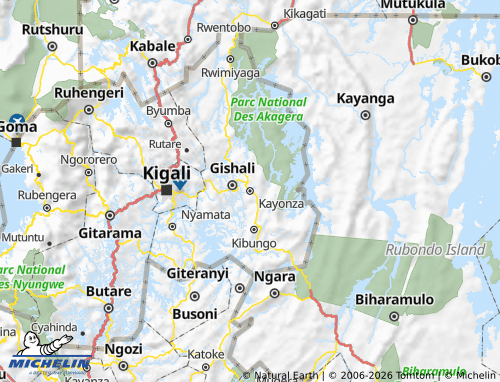 MICHELIN Kayonza map - ViaMichelin