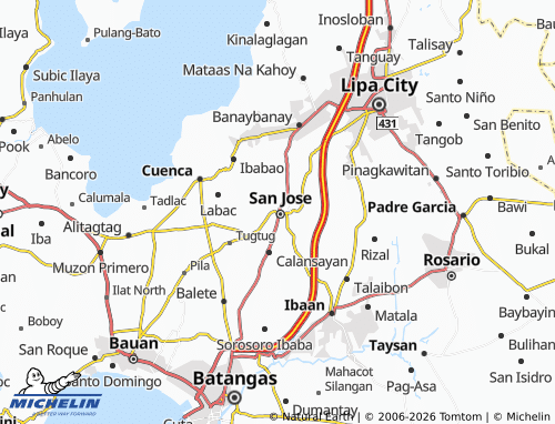 MICHELIN Taysan map - ViaMichelin