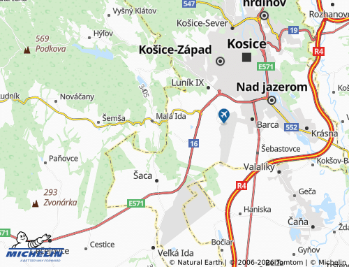 MICHELIN Poľov map - ViaMichelin