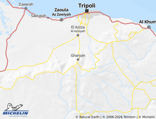 Mappa MICHELIN Al Jabal al Gharbi - ViaMichelin