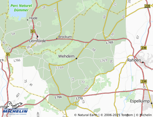 MICHELIN Wehdem map - ViaMichelin