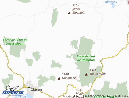 Mapa MICHELIN Mount Olive - ViaMichelin
