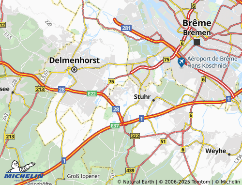 Carte MICHELIN Varrel - ViaMichelin