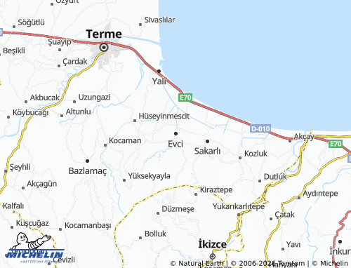 MICHELIN Evci map - ViaMichelin