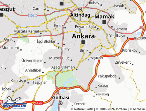 MICHELIN Osman Temiz map - ViaMichelin