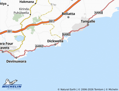 Carte MICHELIN Dodampahala South - ViaMichelin