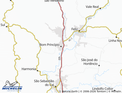 Mapa MICHELIN Bom Princípio - ViaMichelin