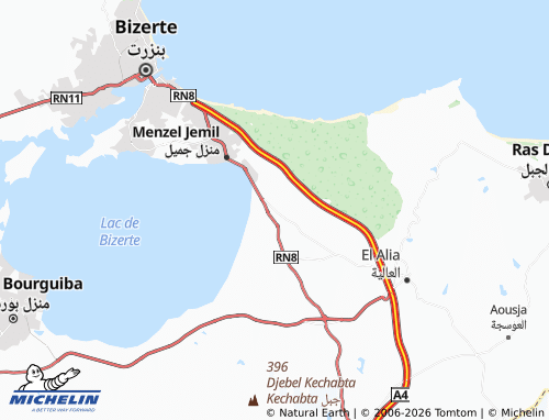 Carte MICHELIN Azib - ViaMichelin