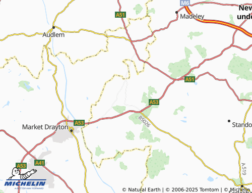 Mappa MICHELIN Mucklestone - ViaMichelin