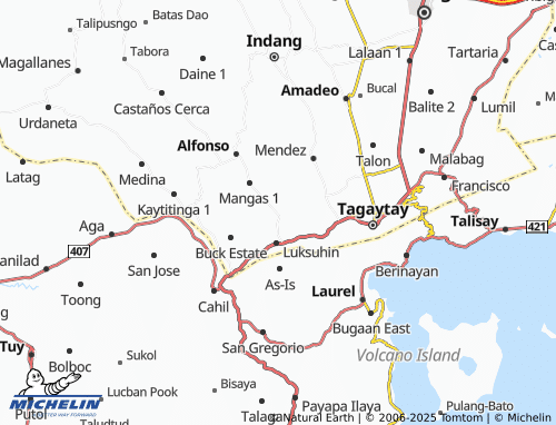 MICHELIN Sikat map - ViaMichelin