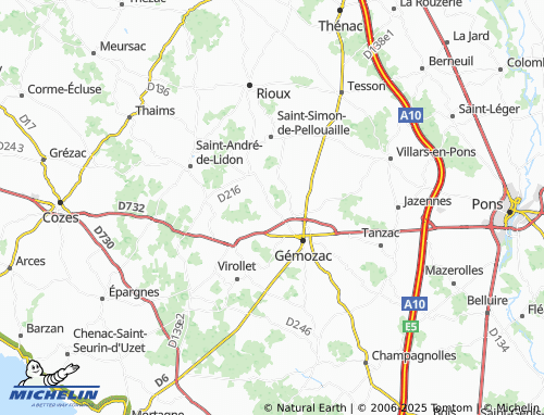 Carte MICHELIN Chez Gombaud - ViaMichelin