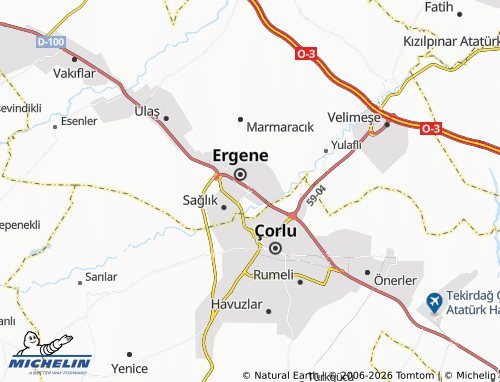 Mappa MICHELIN Yeşiltepe - ViaMichelin