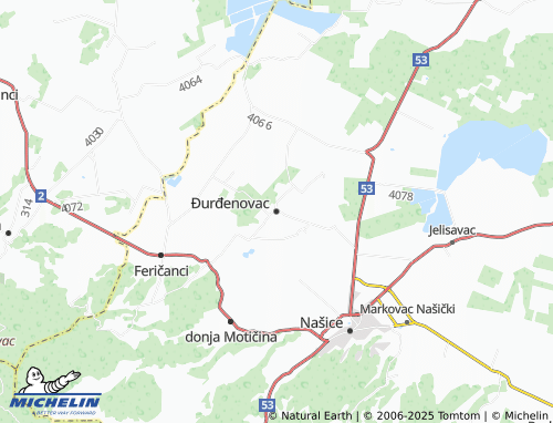 MICHELIN Đurđenovac map - ViaMichelin