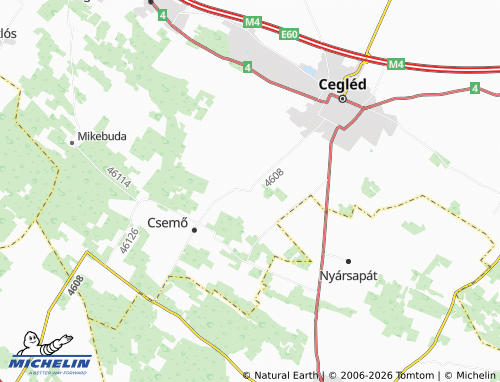 Mapa MICHELIN Zöldhalom - ViaMichelin