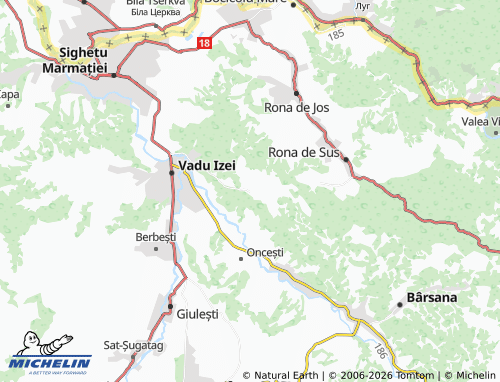 Carte MICHELIN Valea Stejarului - ViaMichelin