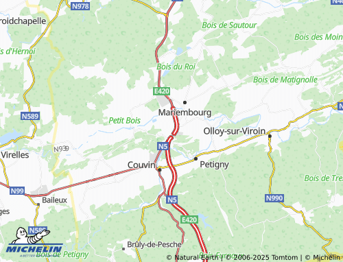 MICHELIN Frasnes map - ViaMichelin