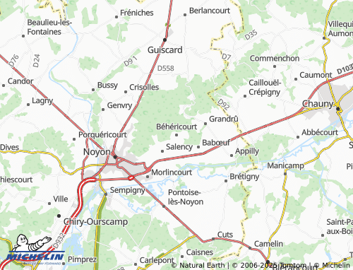 MICHELIN Béhéricourt map - ViaMichelin
