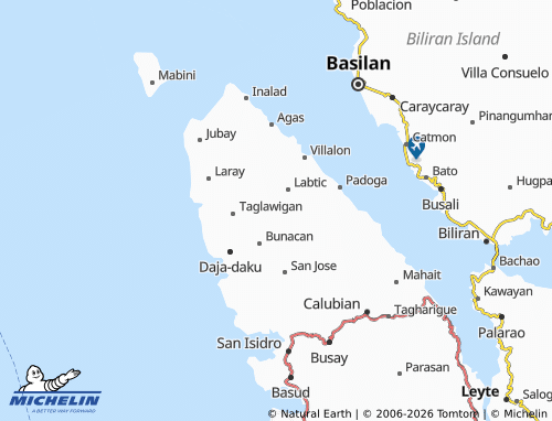 MICHELIN Bunacan map - ViaMichelin