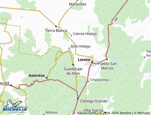 Mappa MICHELIN Norias de La Venta - ViaMichelin