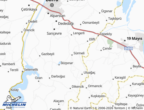 MICHELIN Sürmeli map - ViaMichelin