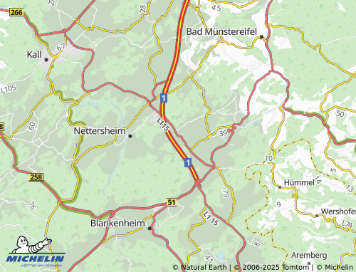 MICHELIN Engelgau map - ViaMichelin