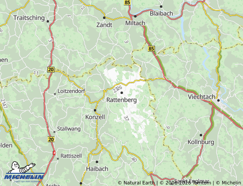 MICHELIN Rattenberg map - ViaMichelin
