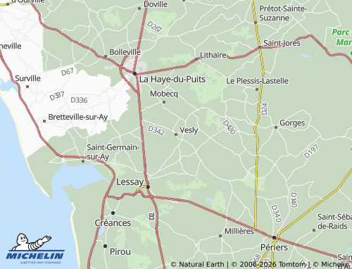Mapa MICHELIN Vesly - ViaMichelin