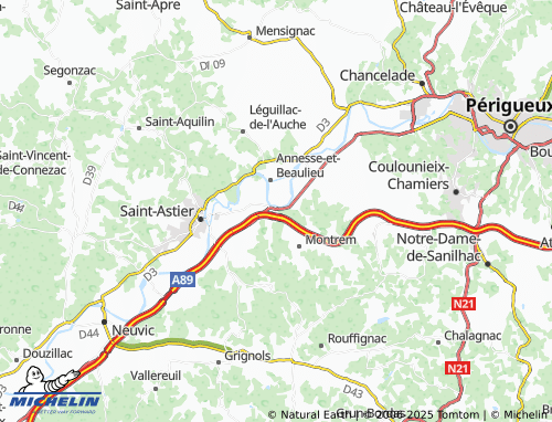 Mapa MICHELIN Montanceix - ViaMichelin