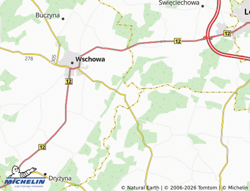 MICHELIN-Landkarte Łęgoń - ViaMichelin