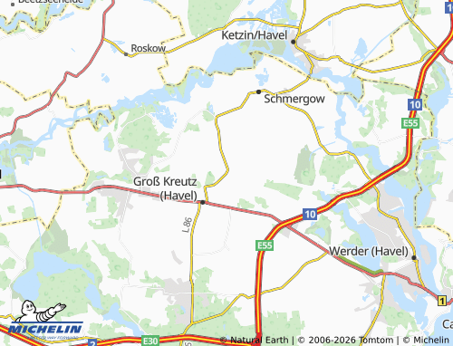 MICHELIN Krielow map - ViaMichelin