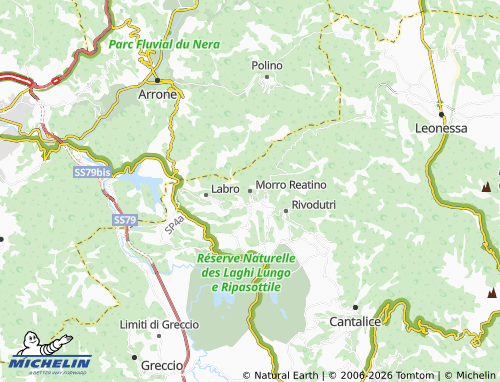 Carte MICHELIN Morro Reatino - ViaMichelin