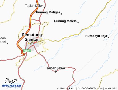 MICHELIN Dolok Hataran map - ViaMichelin