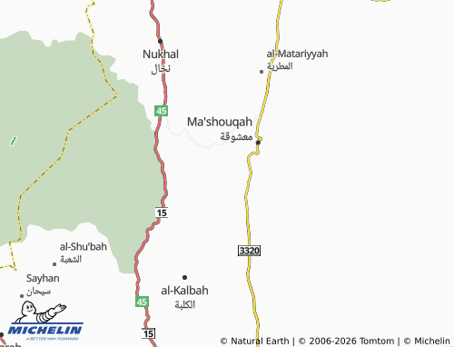 MICHELIN-Landkarte al-Fajr - ViaMichelin