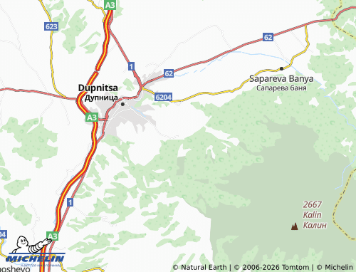 Mapa MICHELIN Bistritsa - ViaMichelin