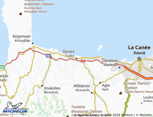 Mapa MICHELIN Gerani - ViaMichelin