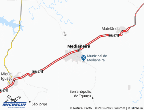 MICHELIN São Cristóvão map - ViaMichelin