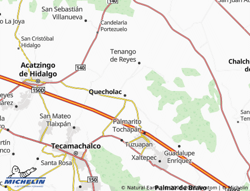 Mapa MICHELIN Quecholac - ViaMichelin