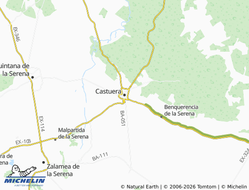 MICHELIN Castuera map - ViaMichelin
