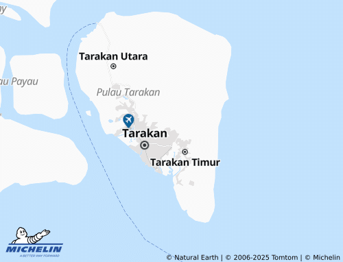 MICHELIN Tarakan Tengah map - ViaMichelin