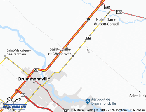 Mapa MICHELIN Saint-Cyrille-de-Wendover - ViaMichelin