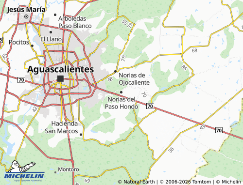 Mappa MICHELIN Norias del Paso Hondo - ViaMichelin
