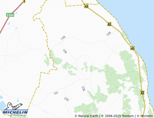 MICHELIN Metsanurga map - ViaMichelin