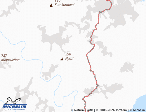 Kaart MICHELIN Mpophomeni - ViaMichelin