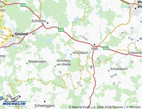 MICHELIN Hirschbach map - ViaMichelin