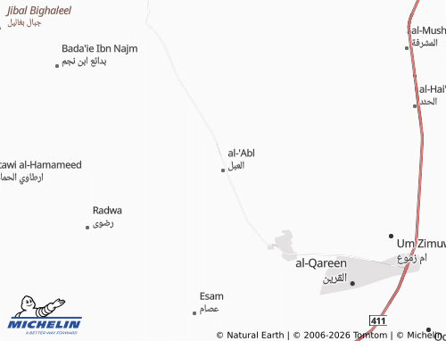 Carte MICHELIN al-'Abl - ViaMichelin