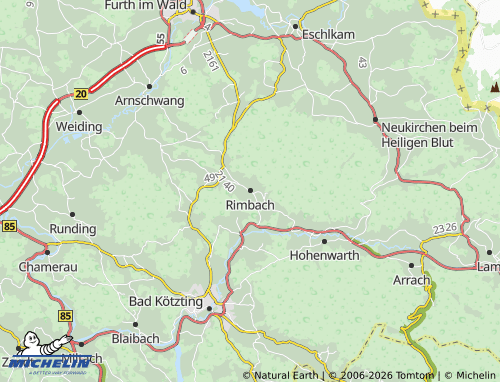 MICHELIN-Landkarte Rimbach - ViaMichelin