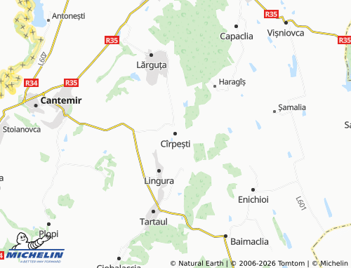 MICHELIN-Landkarte Cîrpești - ViaMichelin
