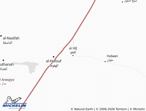 MICHELIN-Landkarte al-'Afj - ViaMichelin