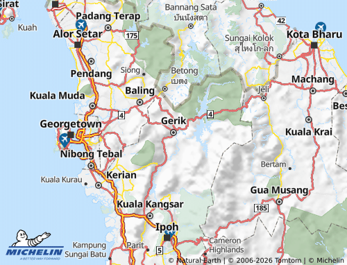 MICHELIN-Landkarte Hulu Perak - ViaMichelin